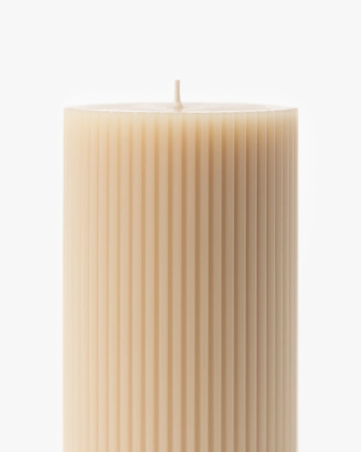 Ribbed Pillar Candle - Image 4