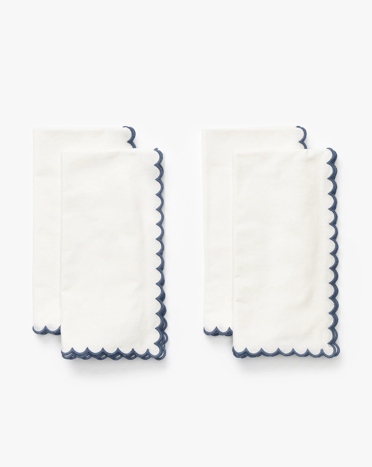 Scallop Border Napkins (Set Of 4)
