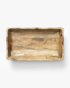 Scalloped Wood Tray
