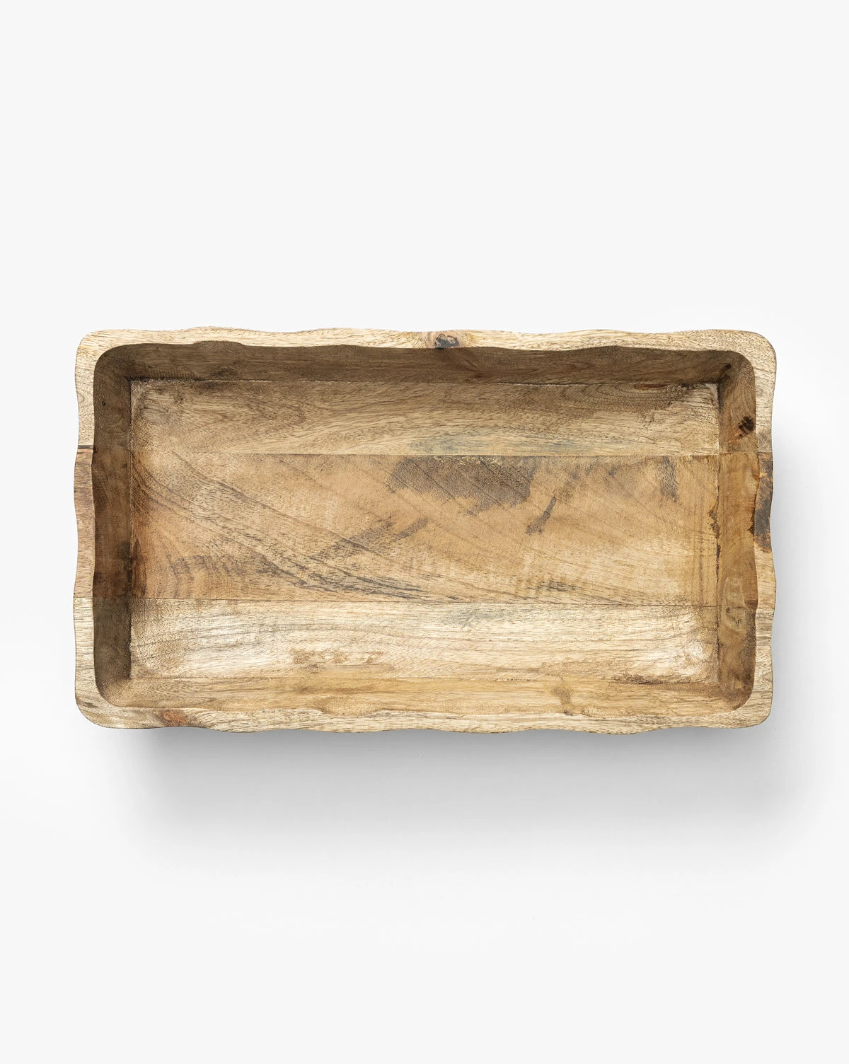 Scalloped Wood Tray