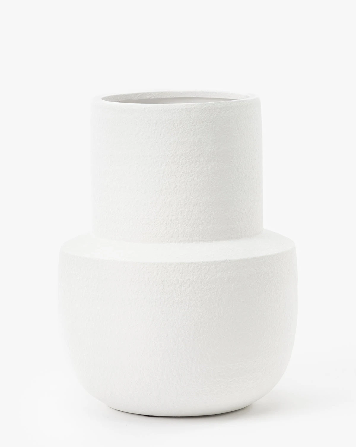 Smooth Matte White Glaze Vase