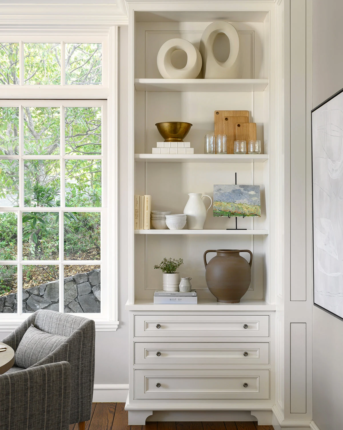 Vintage Windy Field Painting - Image 2