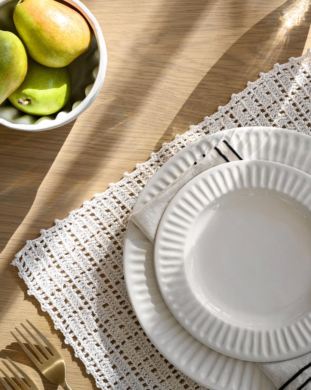 Bordered Linen Napkins (Set Of 4) - Image 2