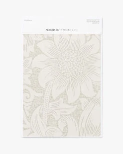 Morris & Co. X McGee & Co. Sunflower Porcelain Wallpaper Swatch