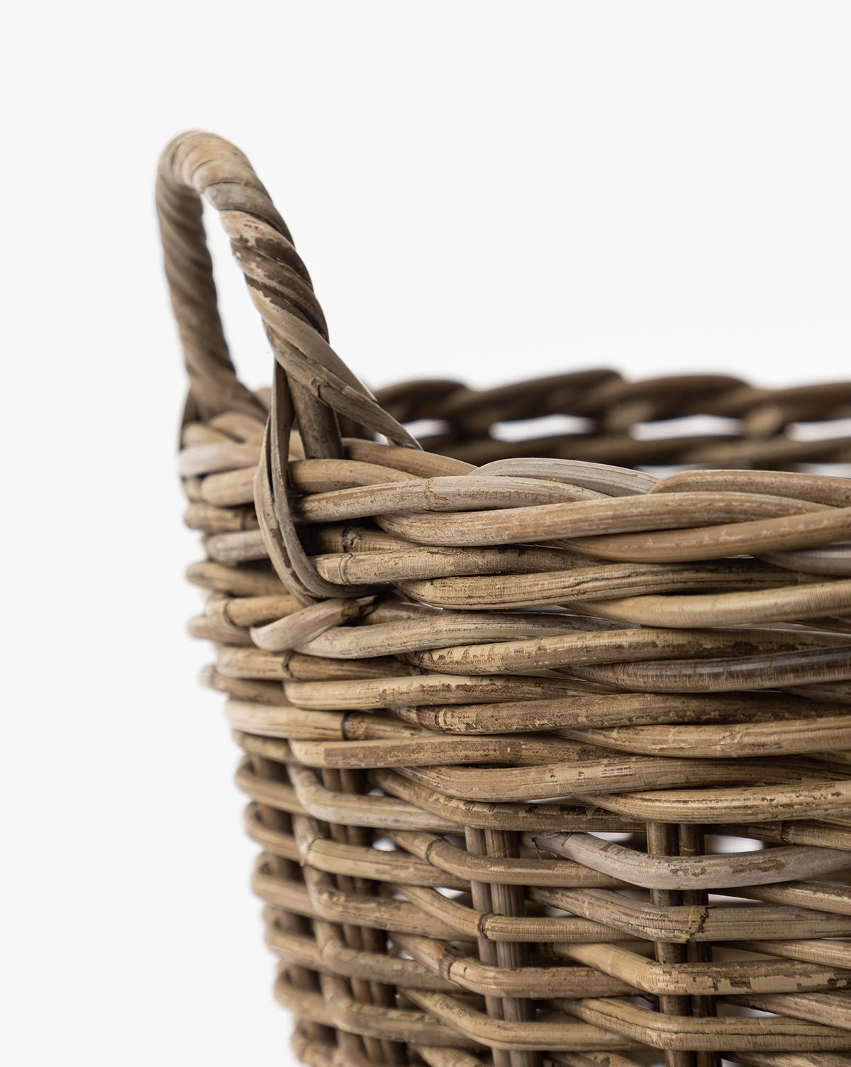 Twain Hand-Woven Rattan Basket - Image 3