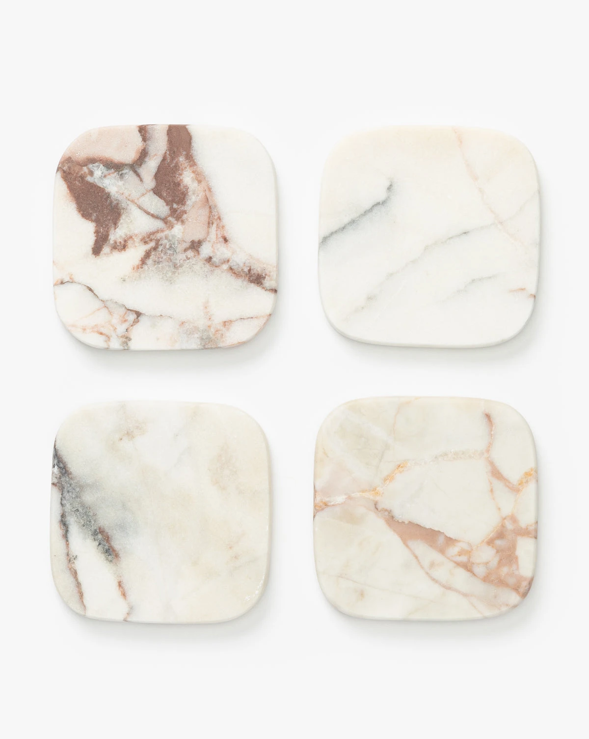 Verona Matte Marble Coasters (Set Of 4)