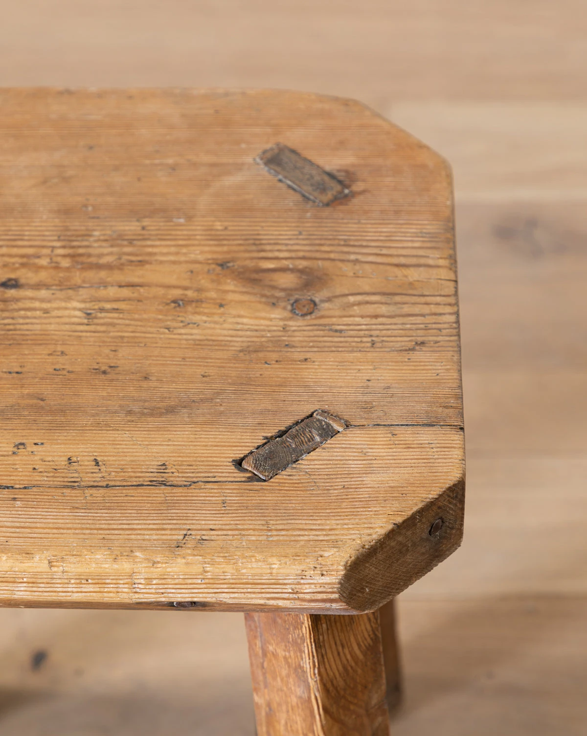 Vintage Pine Stool - Image 3