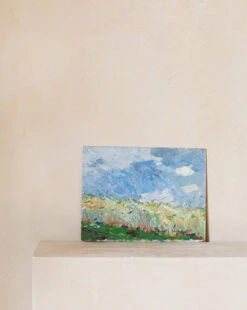 Vintage Windy Field Painting