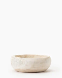 Bloomingville Whitewashed Wooden Bowl