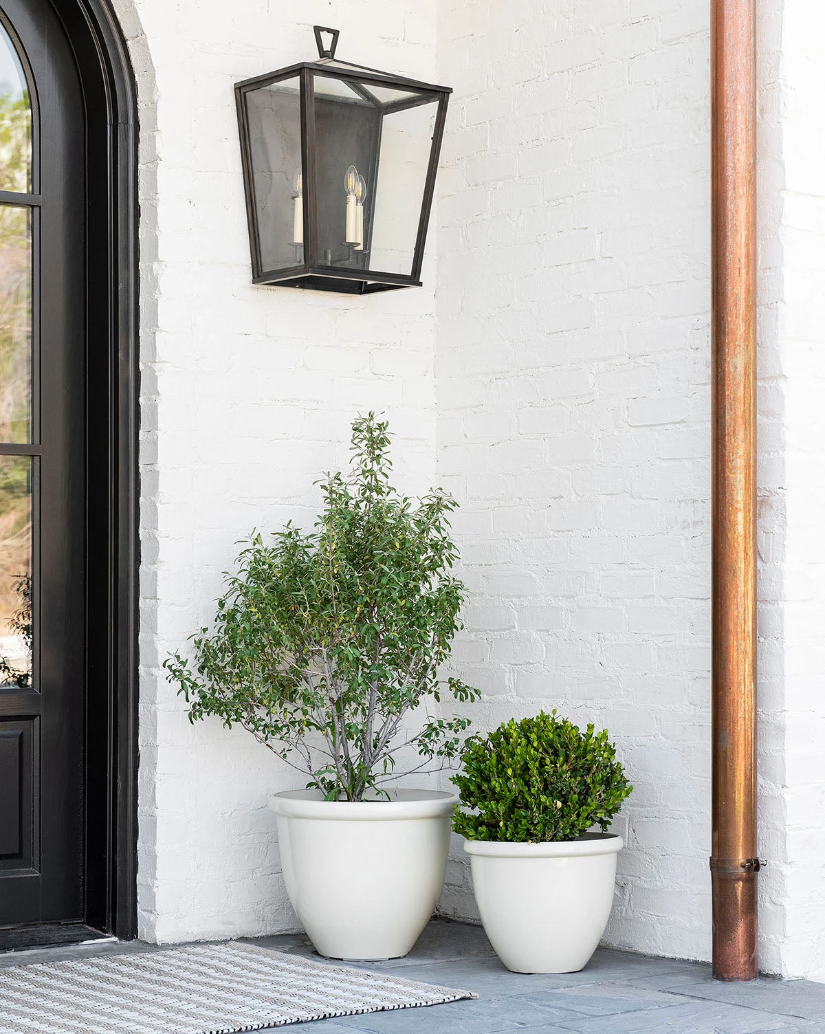 Glossy Cream Garden Pots (Set Of 3) - Image 3