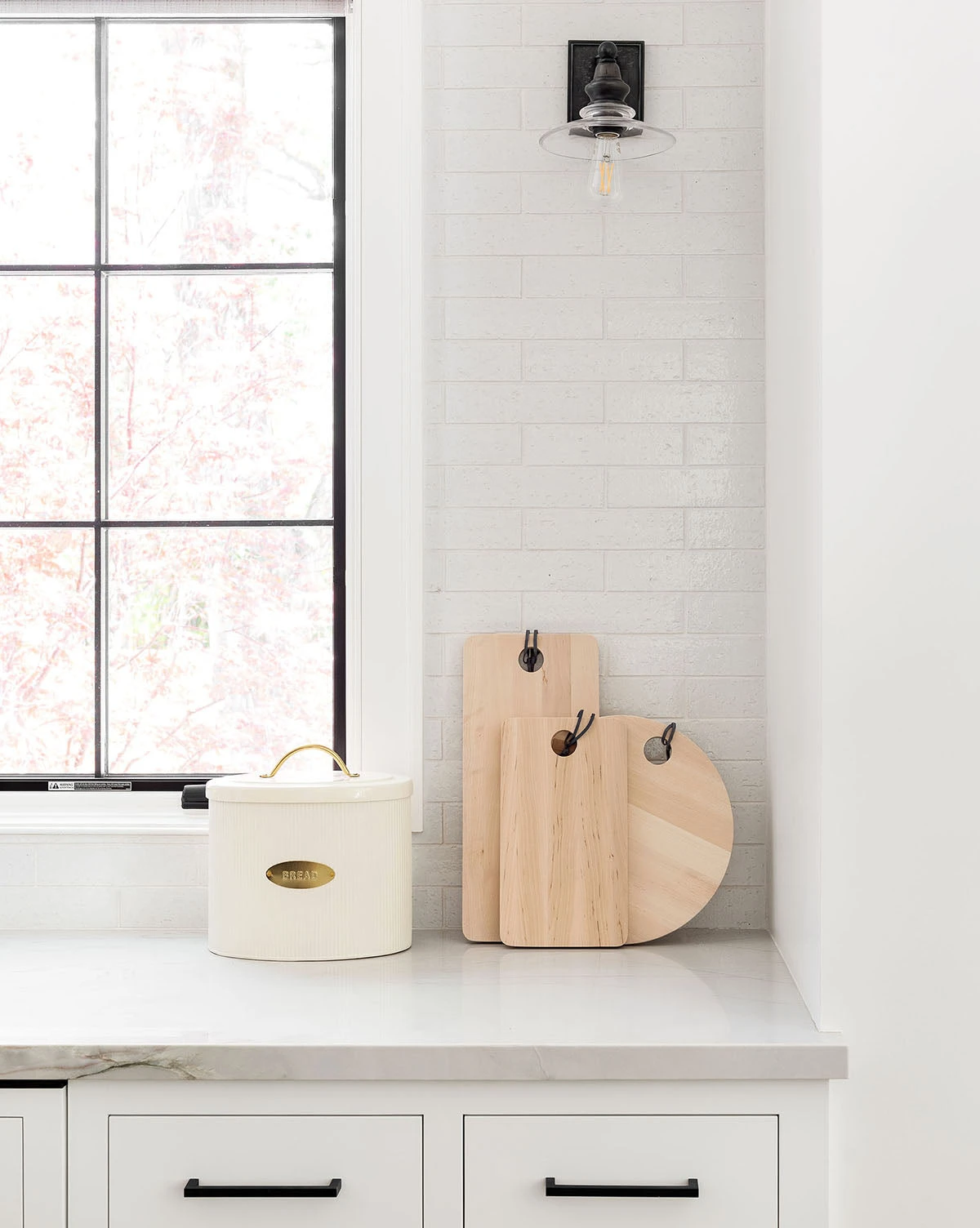 Brass Detailed Metal Bread Box - Image 4