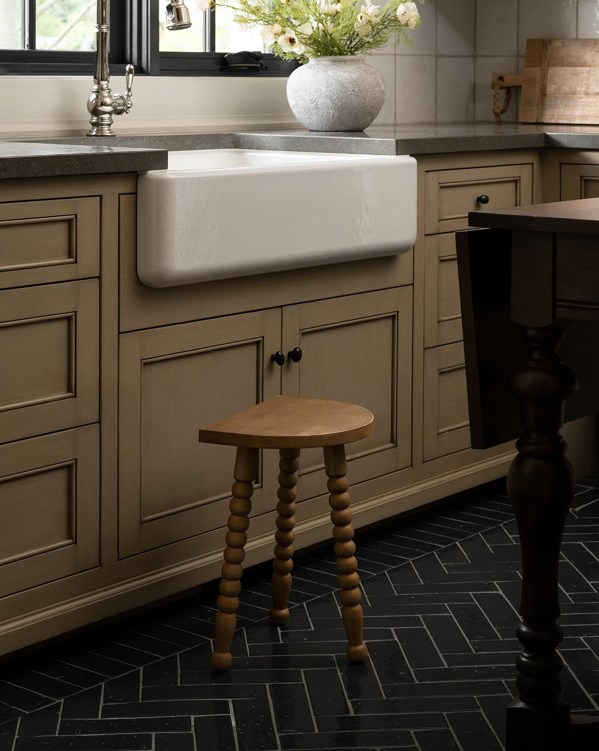 Alice Honey Wood Stool - Image 3