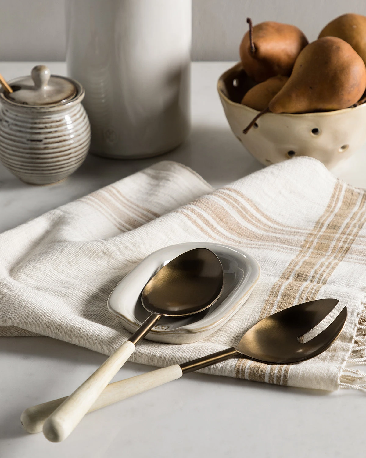 Glazed Stoneware Spoon Rest - Image 3