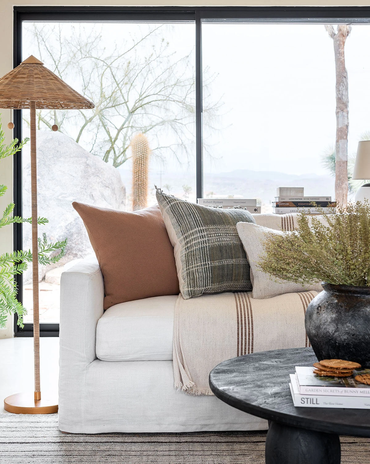 Helena Soft Fringe Camel & Cream Blanket - Image 4