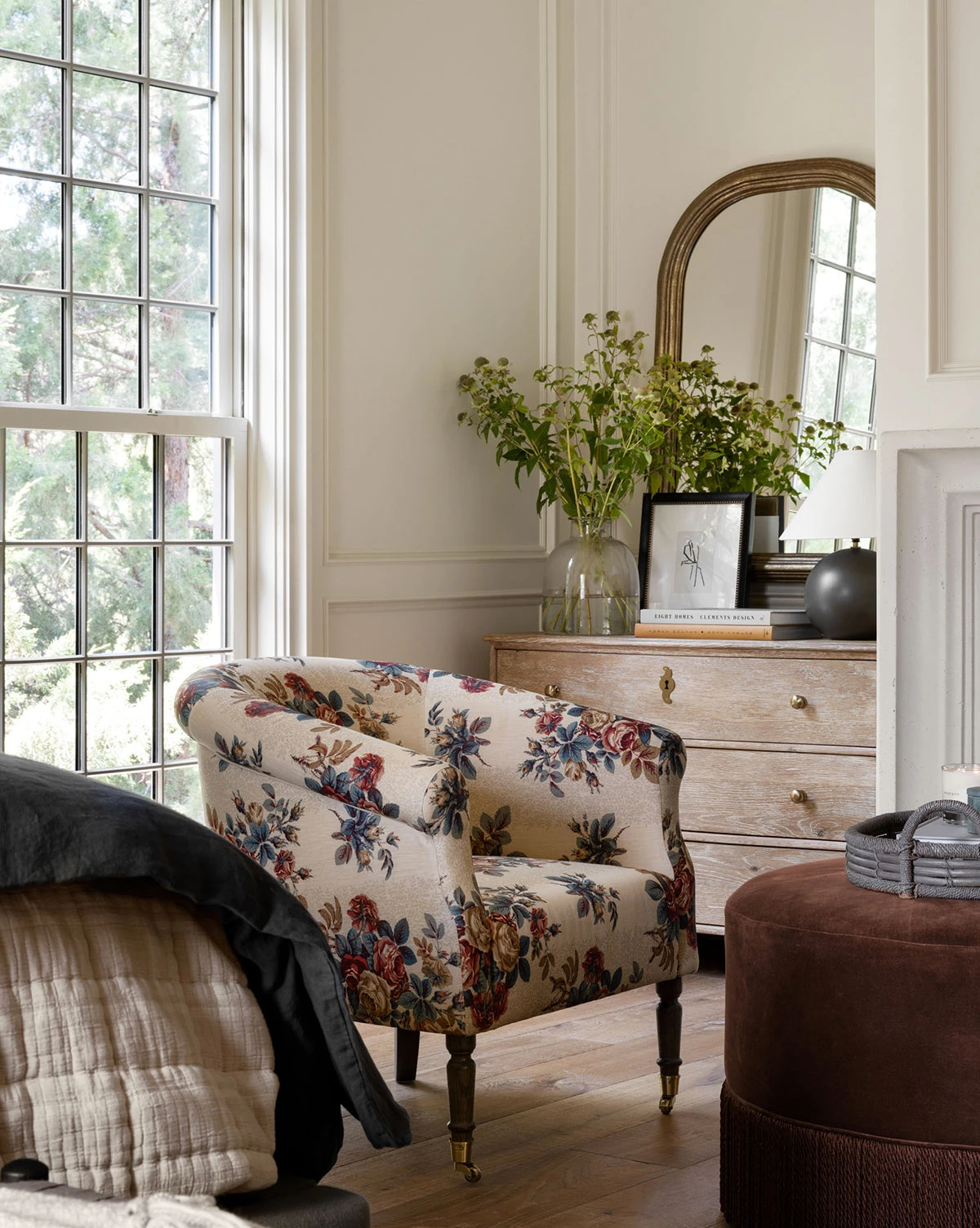 Clemence Floral Lounge Chair - Image 2